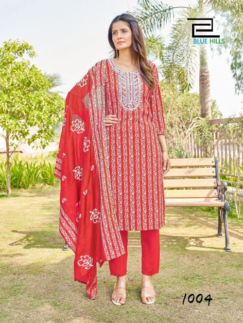 Blue Hills Trending Moves Printed Suits Catalog